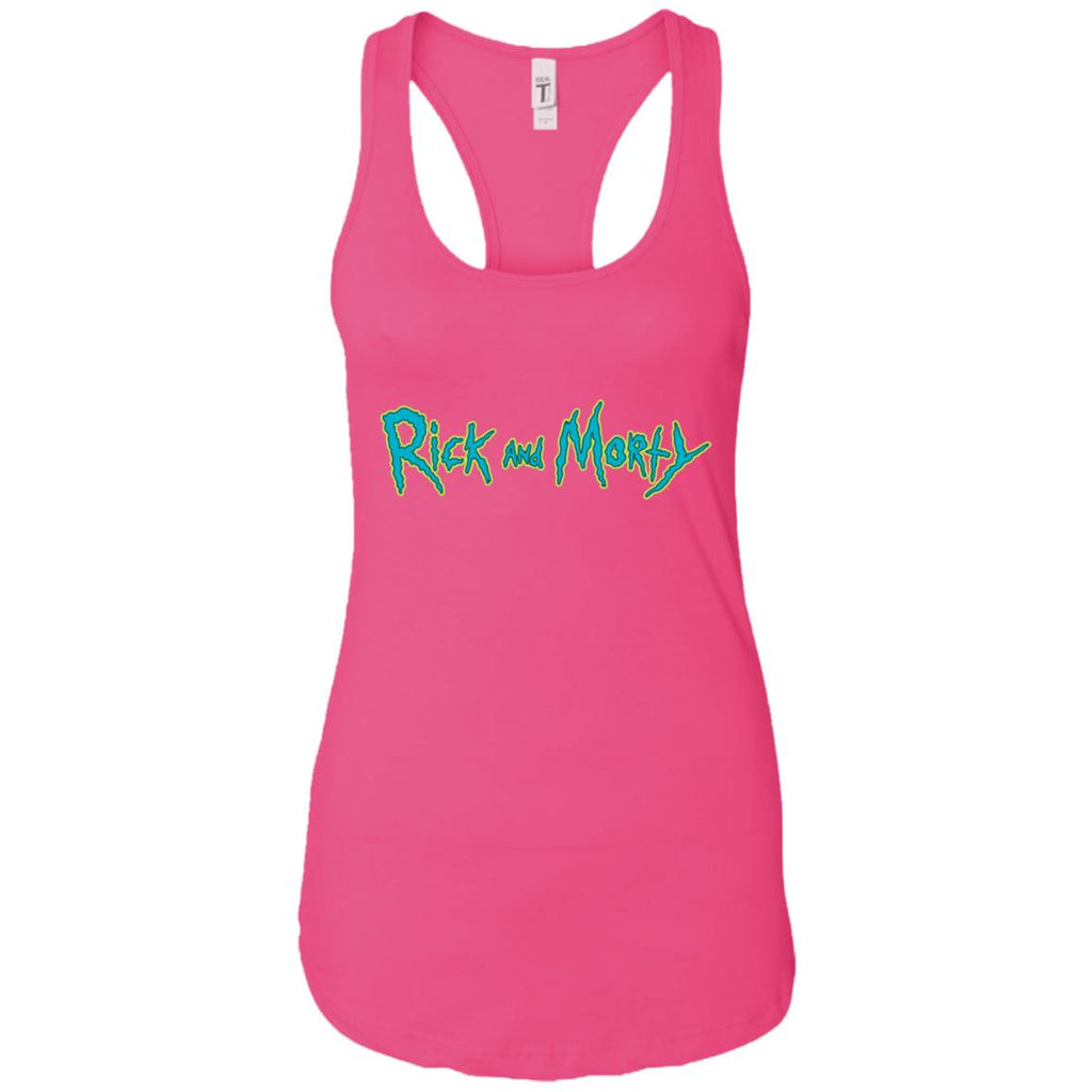 Rick And Morty Title Typography Women Tank