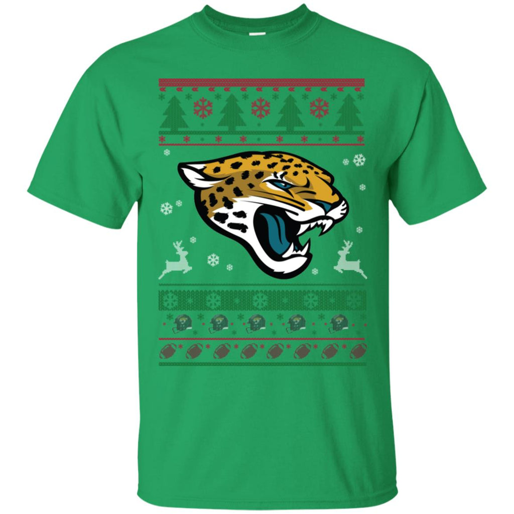 Jacksonville Jaguars Logo Football Teams Ugly Christmas Sweater Men T-Shirt