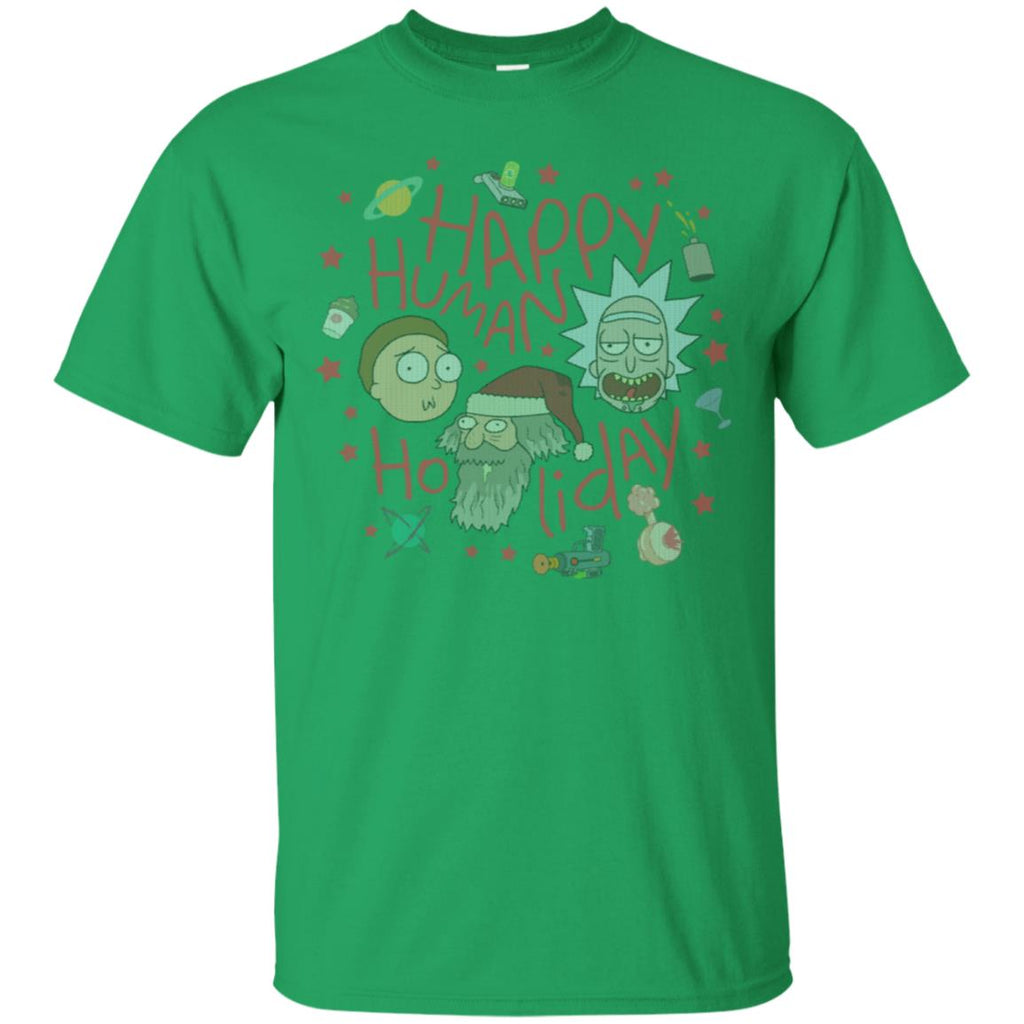 Rick And Morty Happy Human Holiday Jumper Men T-Shirt