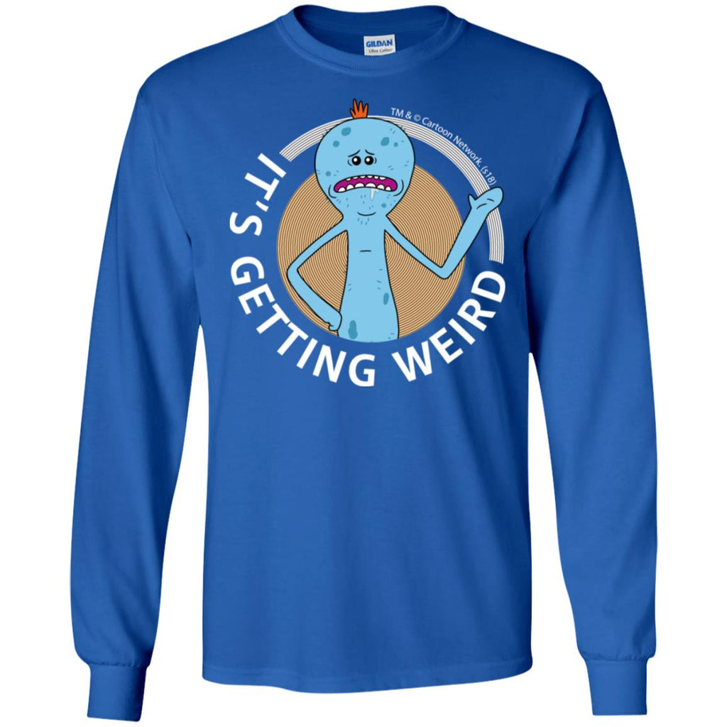 Rick And Morty Mr Meeseeks It's Getting Weird Mug Men Long SLeeve Shirt