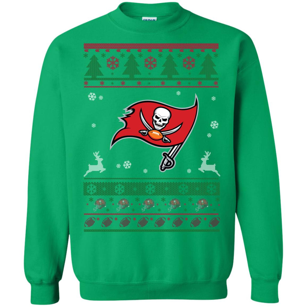 Tampa Bay Buccaneers Logo Football Teams Ugly Christmas Sweater Unisex Crewneck Pullover Sweatshirt