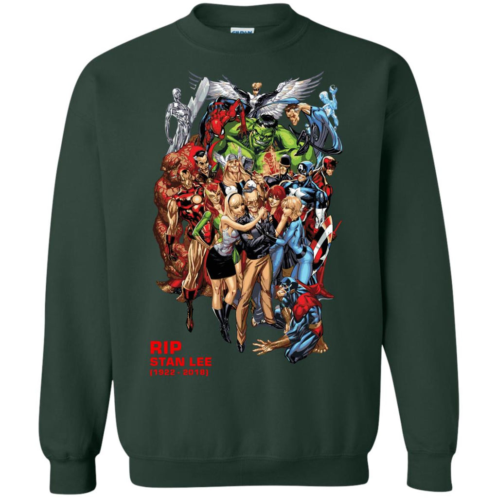 Rip Stan Lee Father Of Super Heroes Unisex Crewneck Pullover Sweatshirt