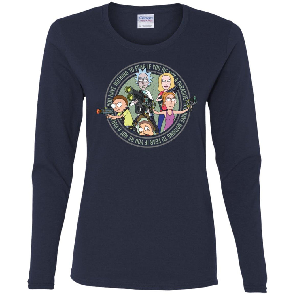 Rick And Morty And The Smith Family Women Long Sleeve Shirt