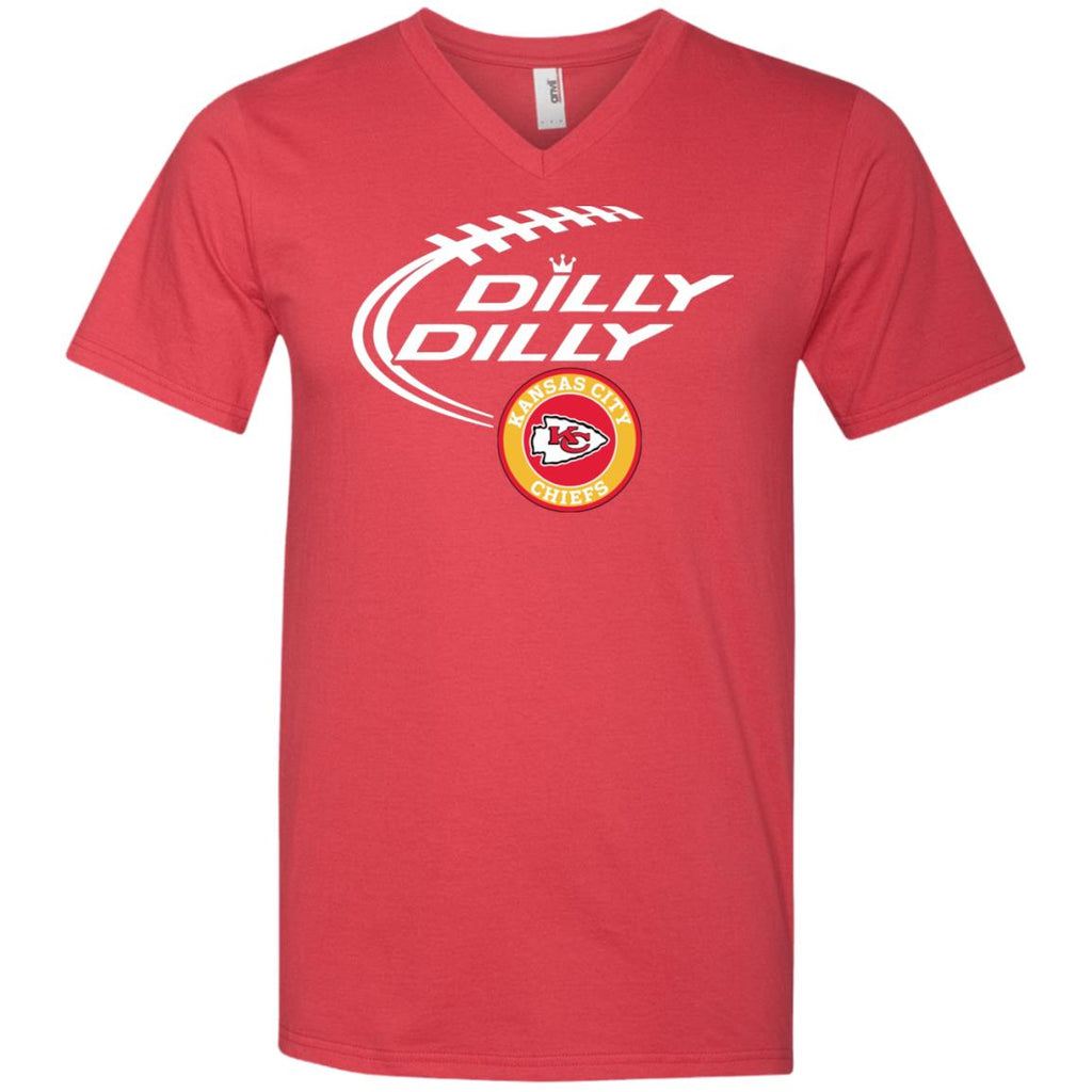 Dilly Dilly Kansas City Chiefs Nfl Football Men V-Neck T-Shirt