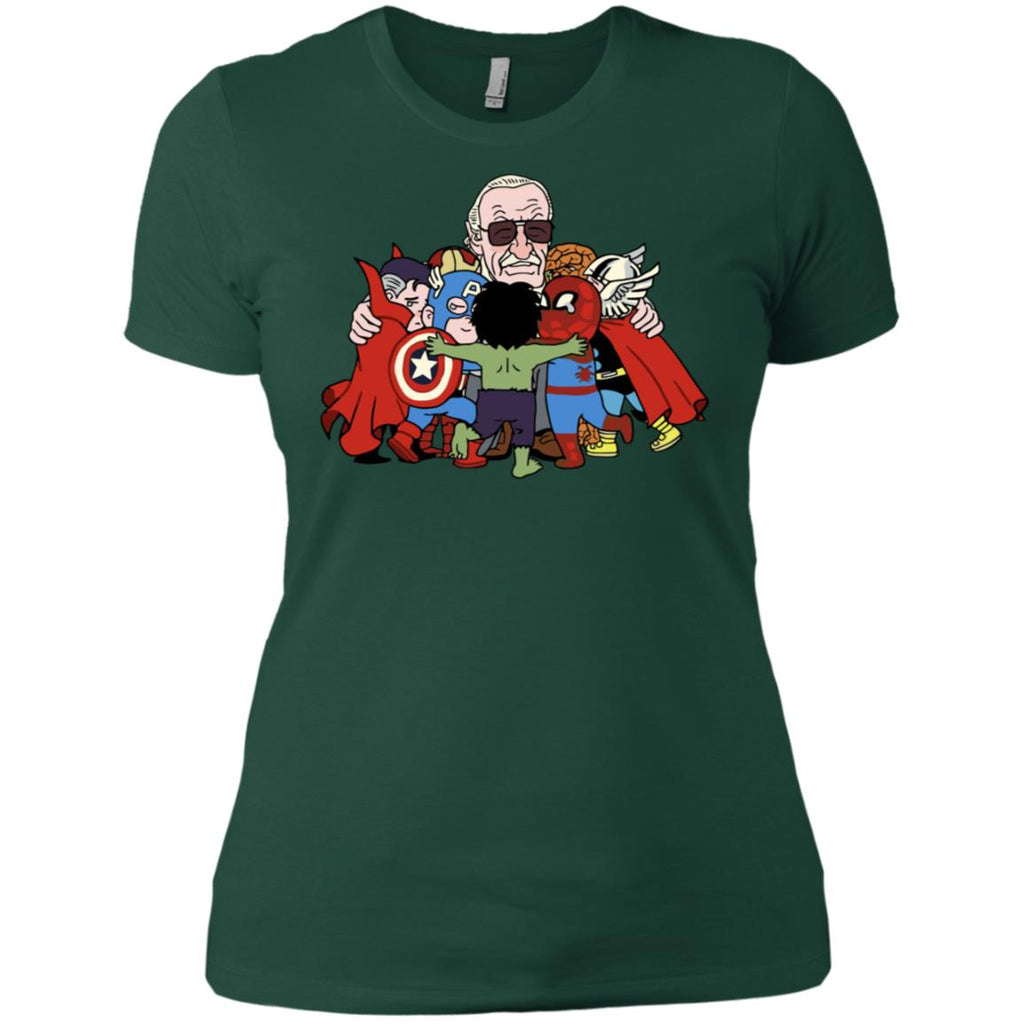 Stan Lee Shirt - Father Of Super Heroes Women T-Shirt