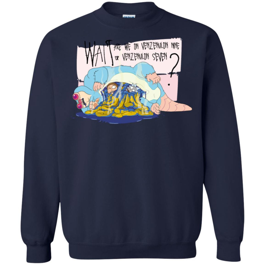 Ricky And Morty Which Venzenulon Are We On Unisex Crewneck Pullover Sweatshirt