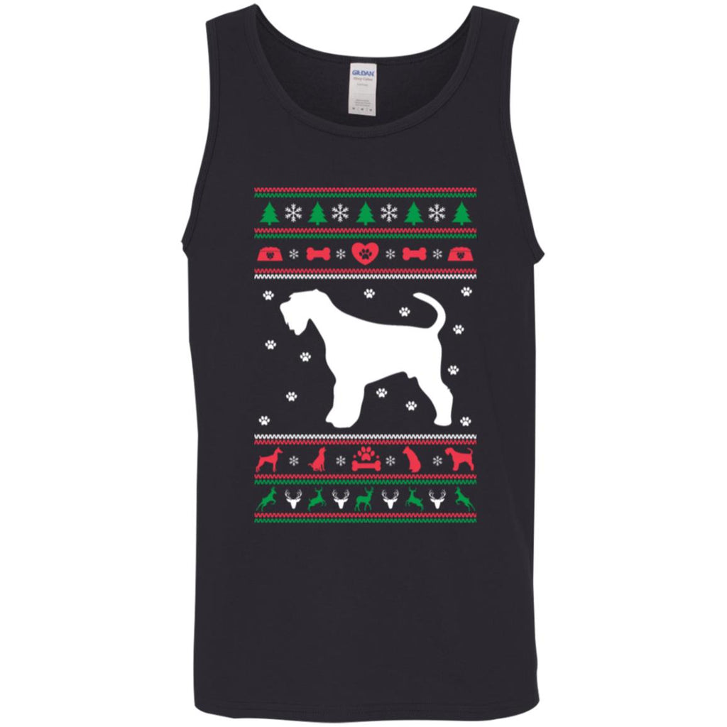 Christmas Airedale Dog Men Tank Top