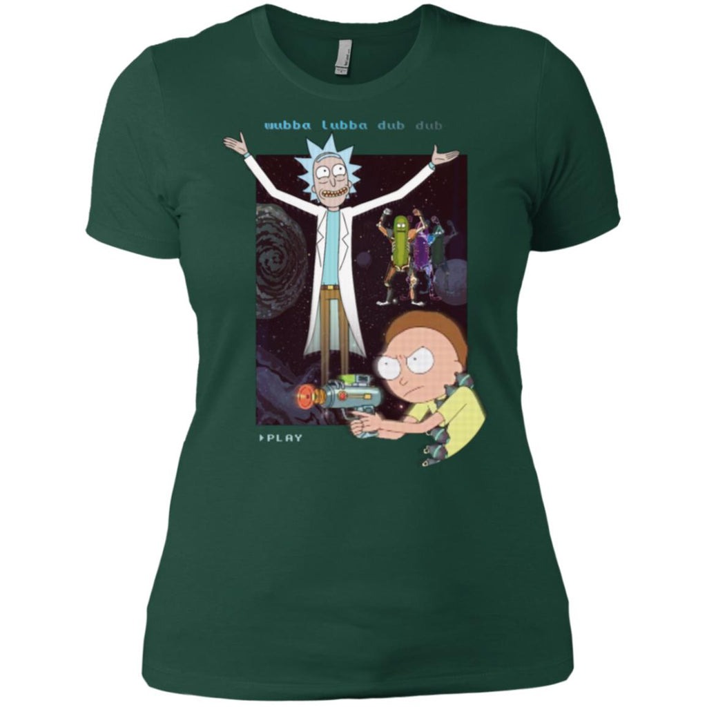 Rick And Morty Retro Video Game Women T-Shirt