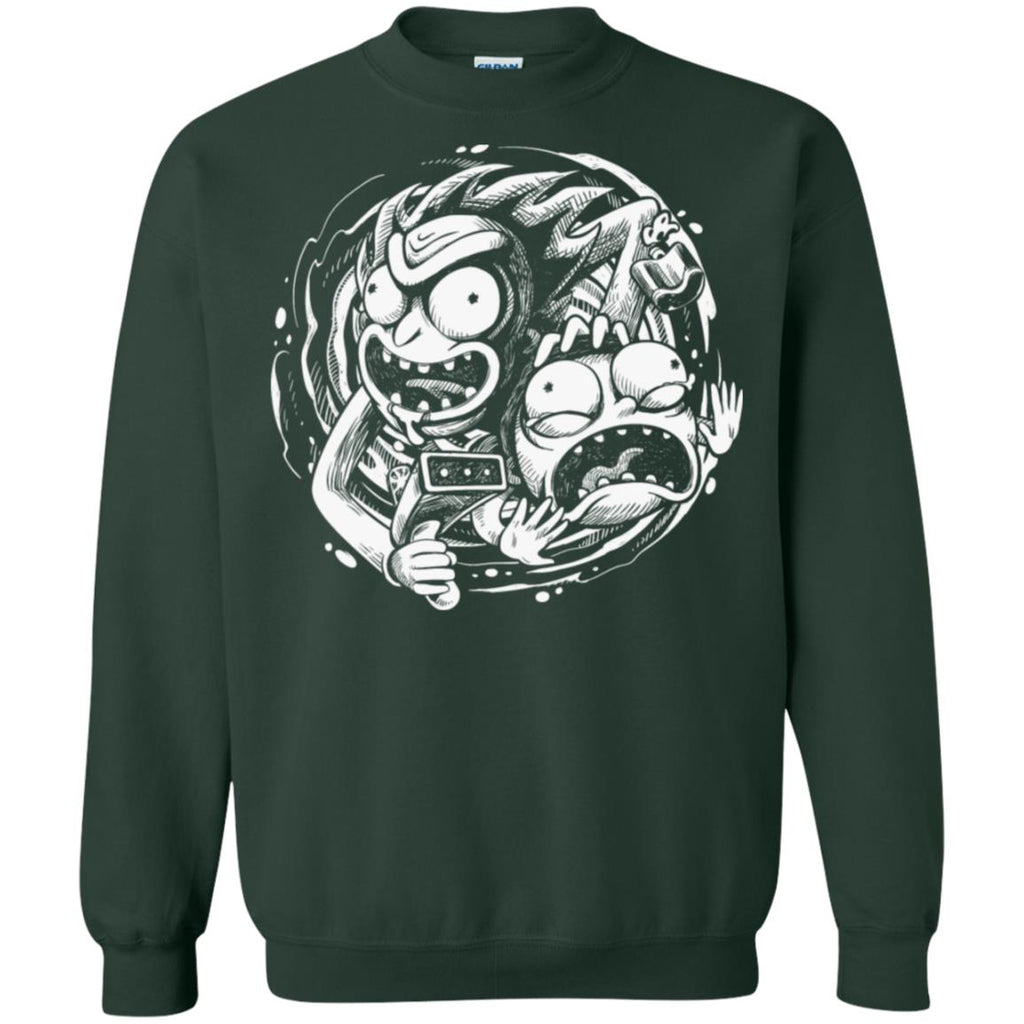 Rick And Morty Time Warp Travels Unisex Crewneck Pullover Sweatshirt
