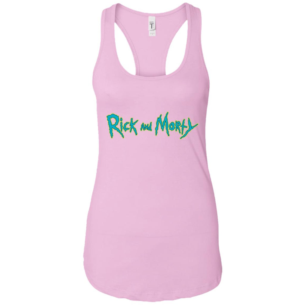 Rick And Morty Title Typography Women Tank