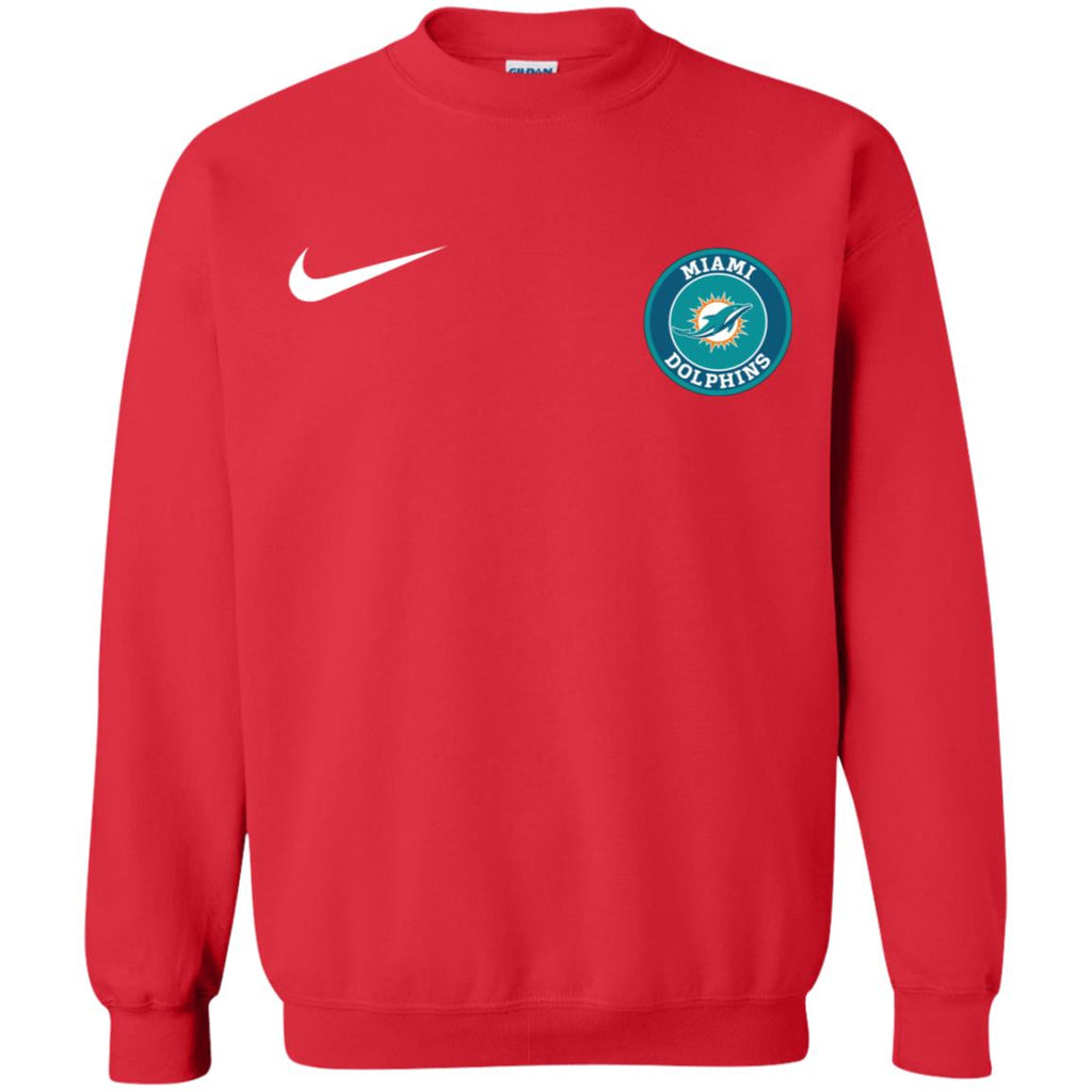 Nike Miami Dolphins Nfl Football Unisex Crewneck Pullover Sweatshirt