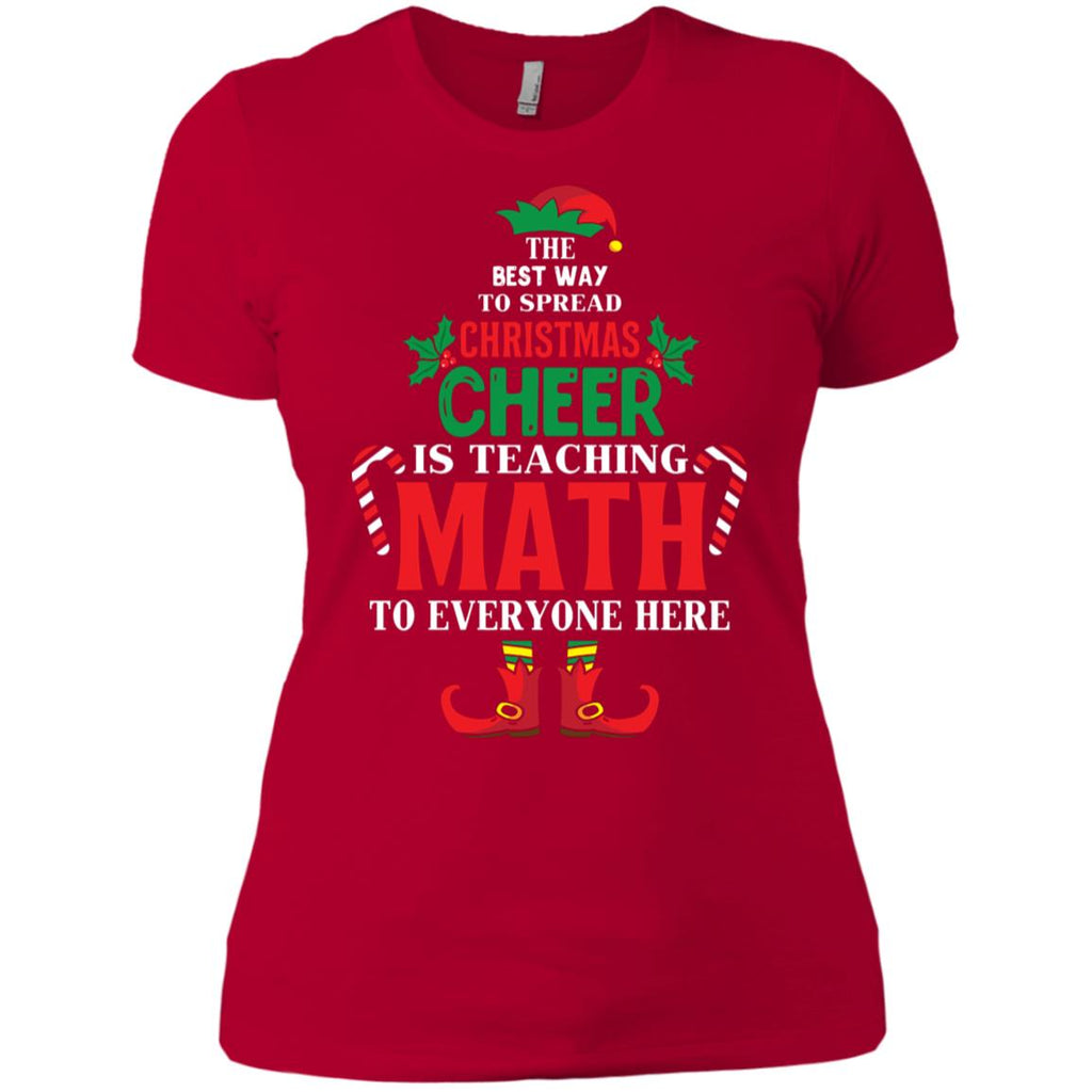 Christmas Cheer Is Teaching Math Women T-Shirt
