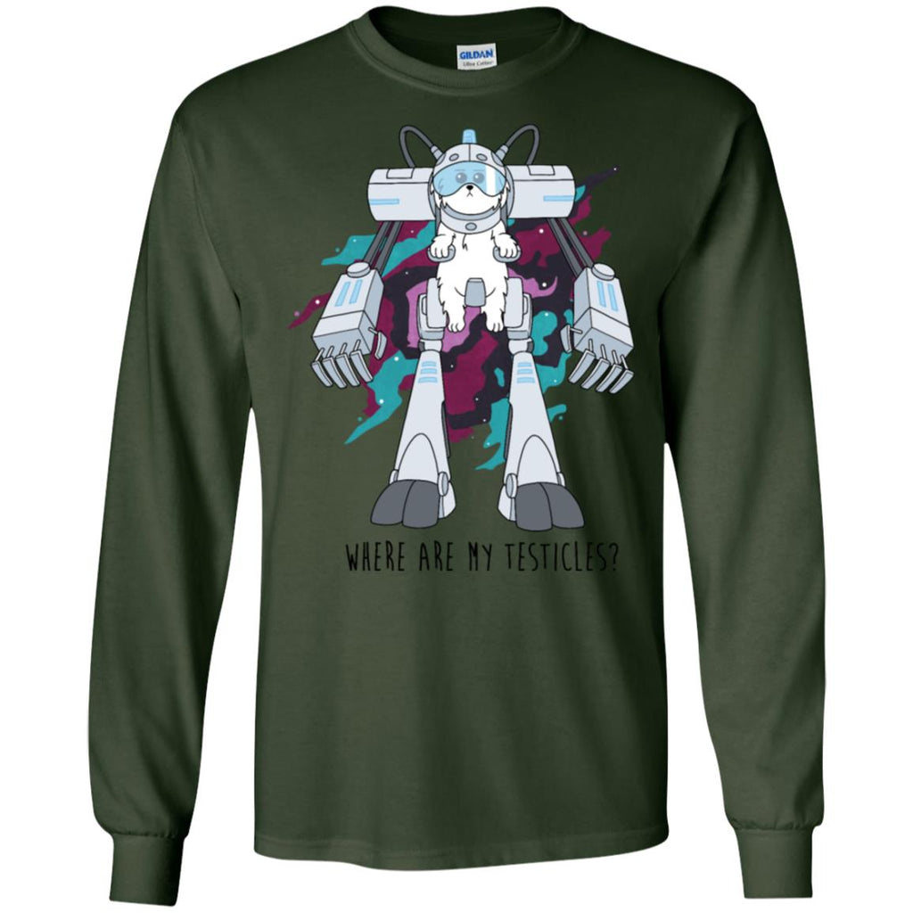 Rick And Morty Snuffles Funny Men Long SLeeve Shirt