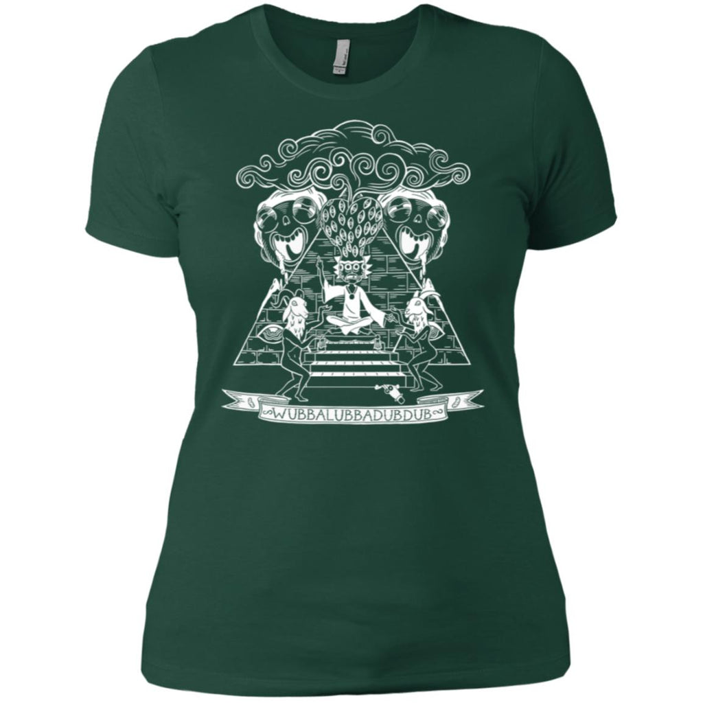 Rick And Morty Wubba Lubba Dub Dub Pyramid Women T-Shirt