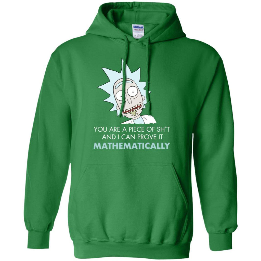 Rick And Morty Mathematical Proof Quote Men Pullover Hoodie