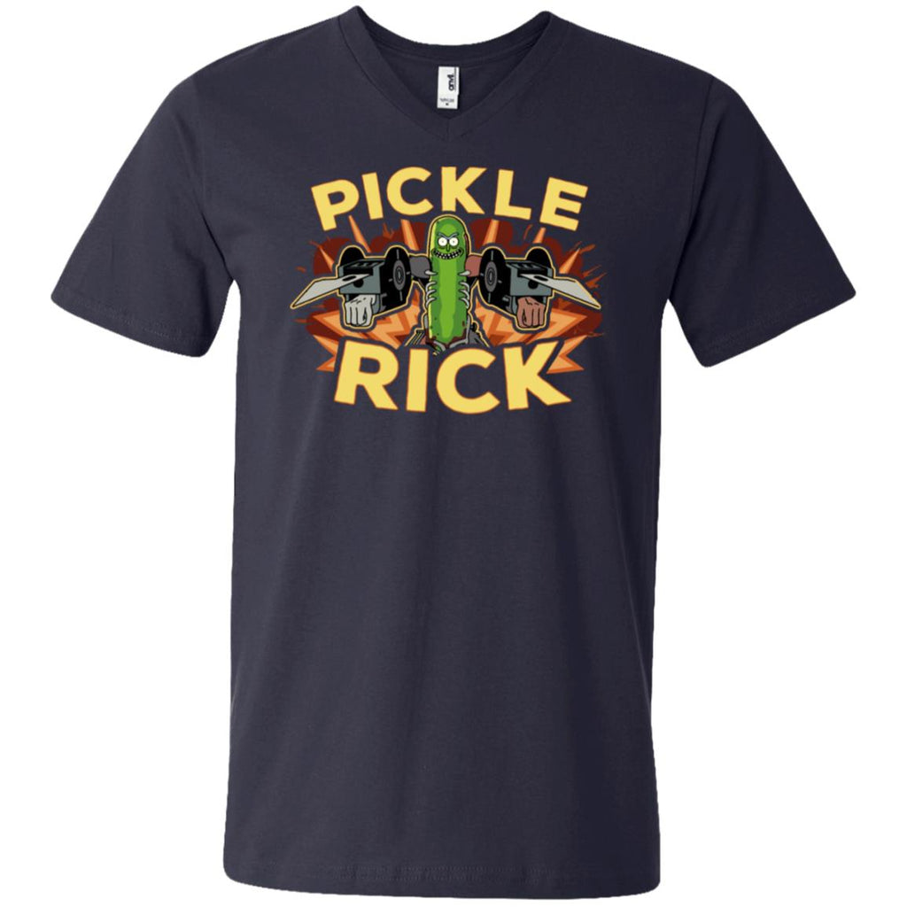 Rick And Morty Pickle Rick Men V-Neck T-Shirt