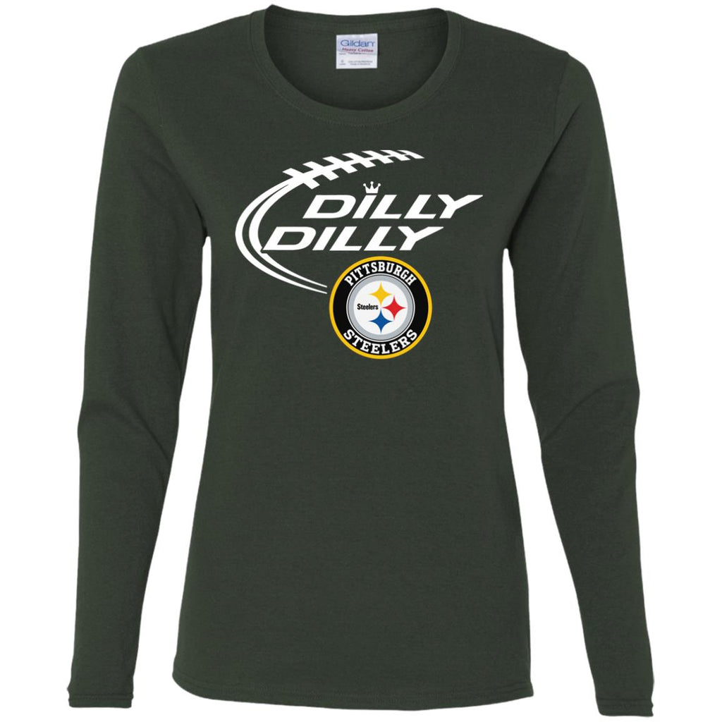 Dilly Dilly Pittsburgh Steelers Nfl Football Women Long Sleeve Shirt