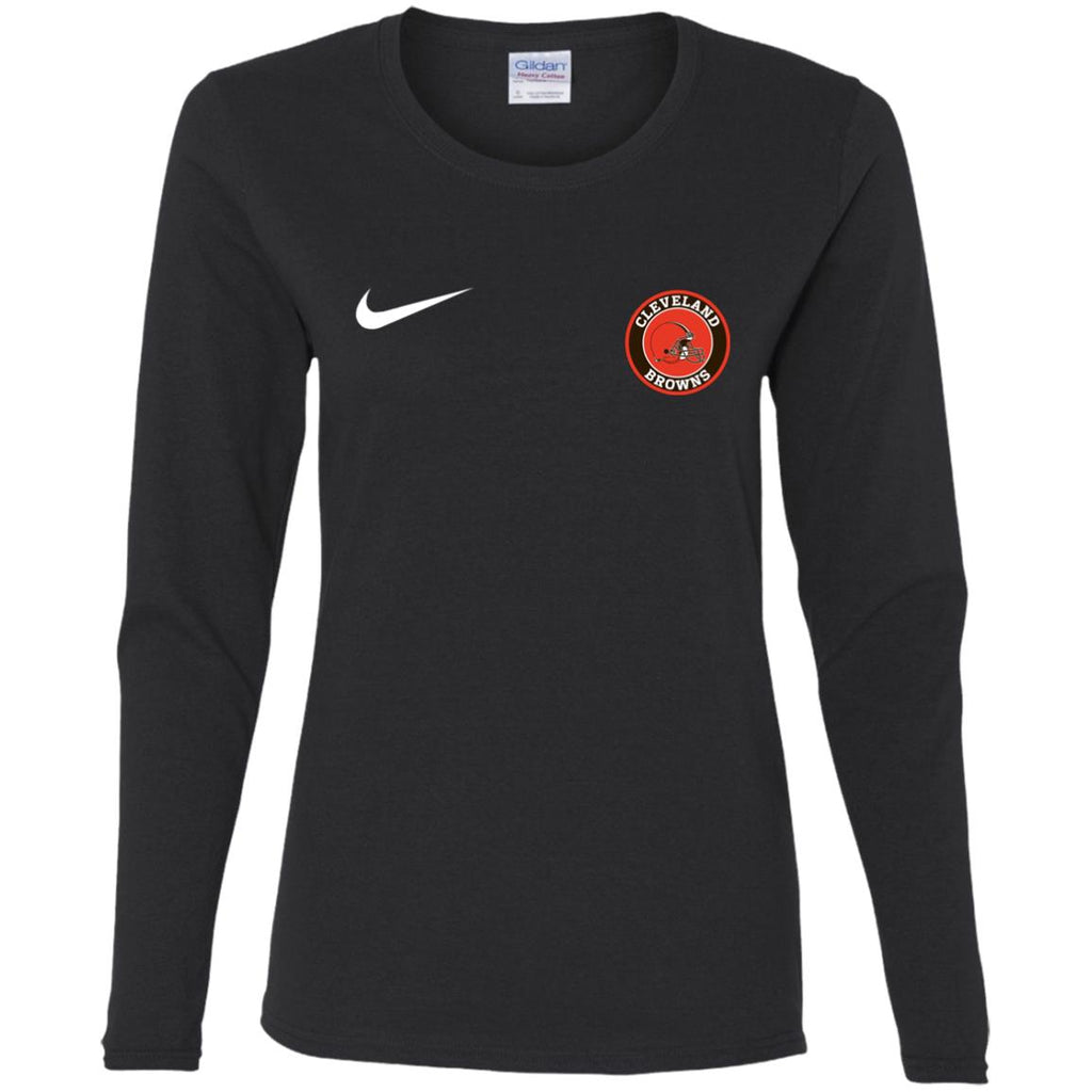 Nike Cleverlan Browns Nfl Football Women Long Sleeve Shirt