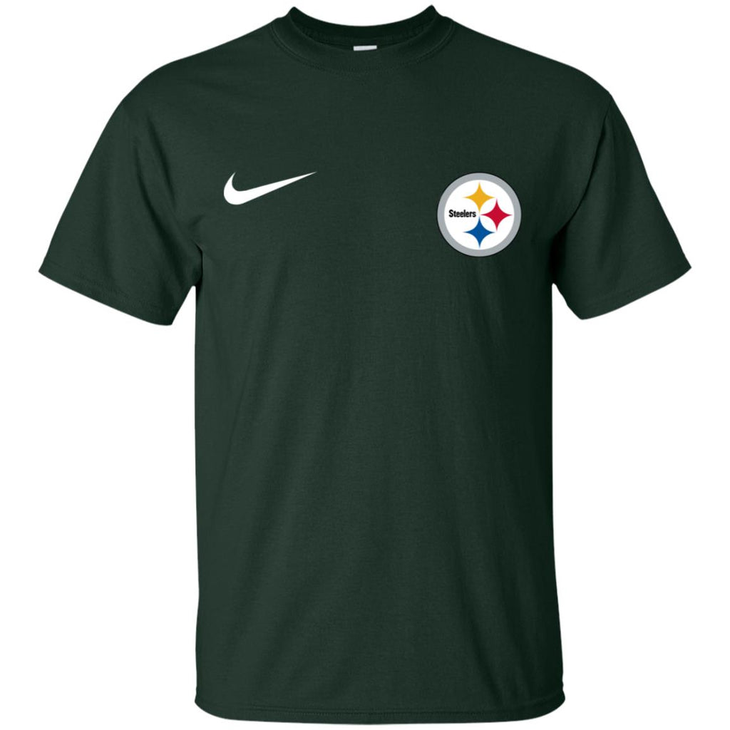 Nike Pittsburgh Steelers Logo Nfl Football Men T-Shirt