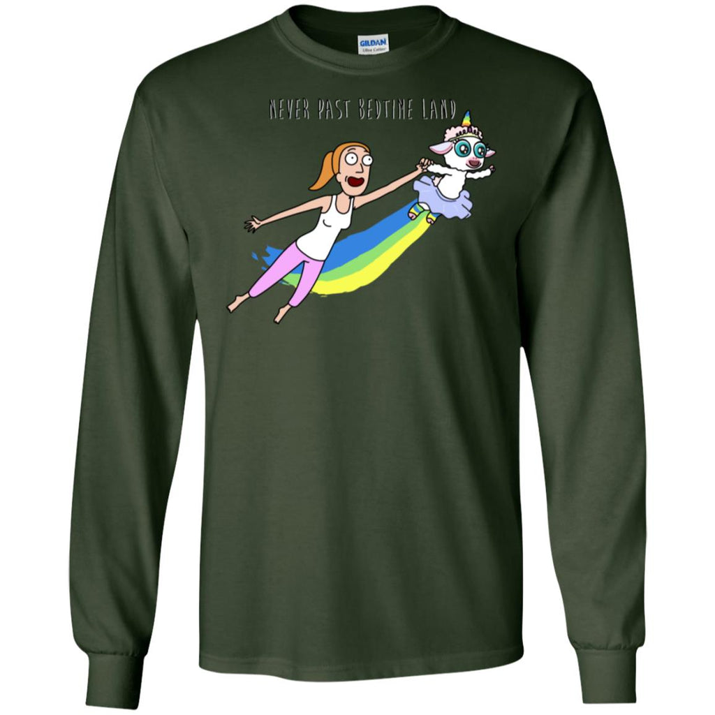 Rick And Morty Summer Never Past Bedtime Land Men Long SLeeve Shirt