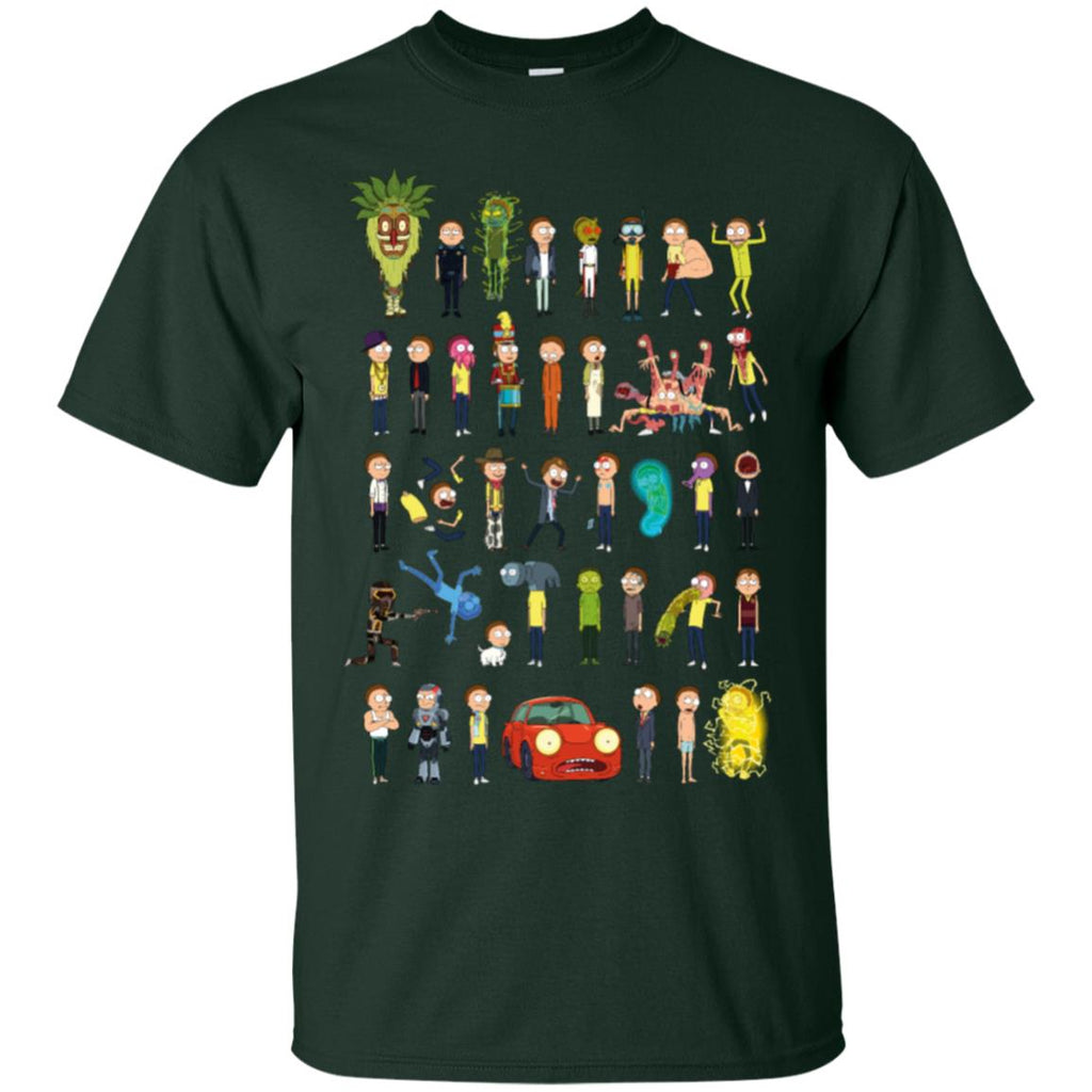 Ricky And Morty The Many Morty's Men T-Shirt