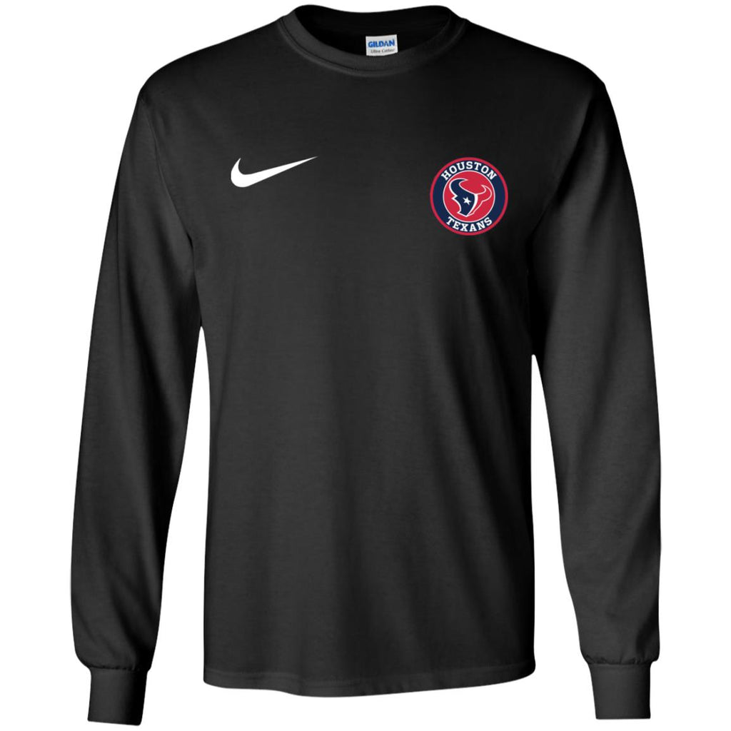 Nike Houston Texans Nfl Football Men Long SLeeve Shirt