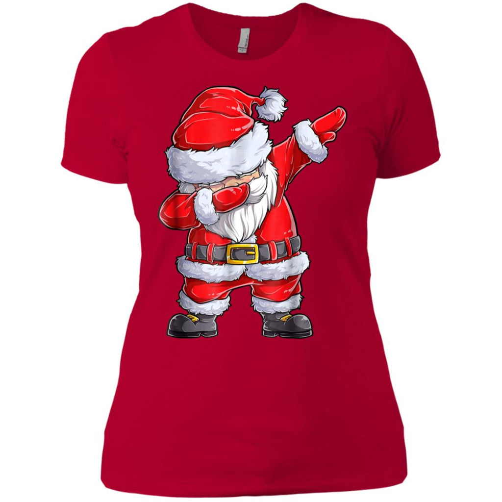 Dabbing Santa Shirt Christmas Boys Kids Men Xmas Gifts Tees Women T-Shirt