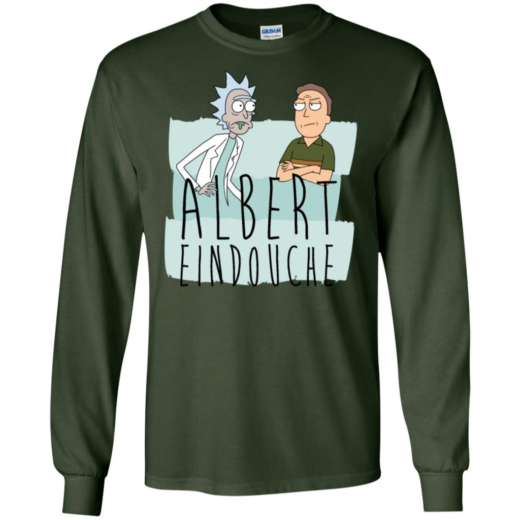 Rick And Morty Albert Eindouche Parody Men Long SLeeve Shirt