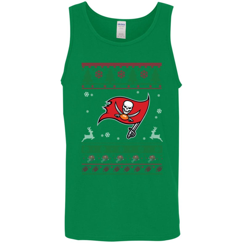 Tampa Bay Buccaneers Logo Football Teams Ugly Christmas Sweater Men Tank Top