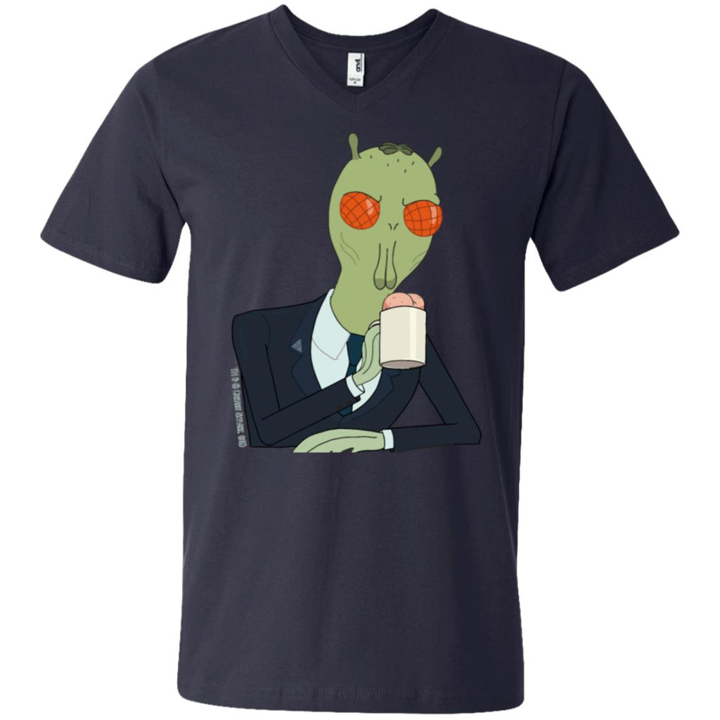 Rick And Morty Cornvelious Daniel Men V-Neck T-Shirt