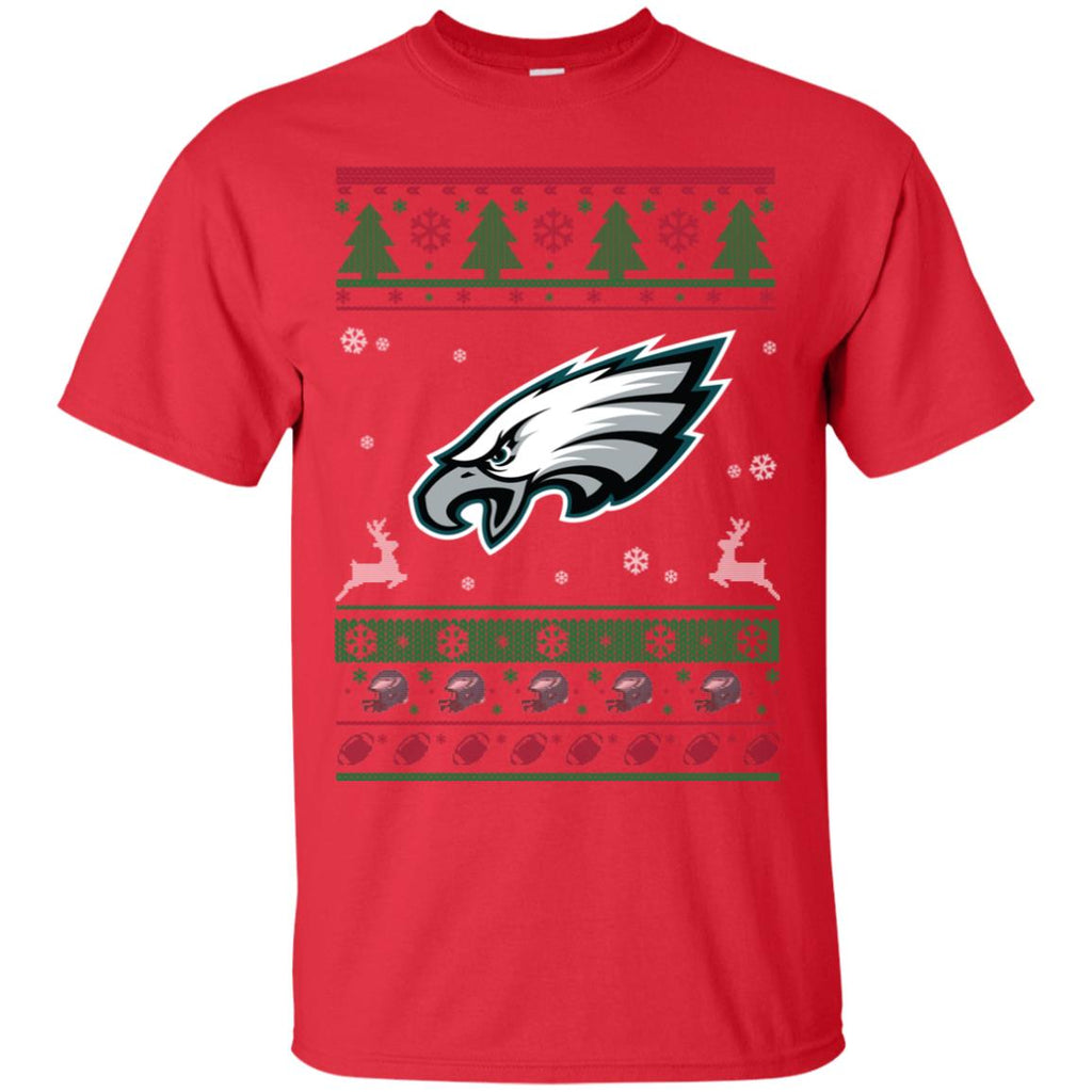 Philadelphia Eagles Logo Football Teams Ugly Christmas Sweater Men T-Shirt