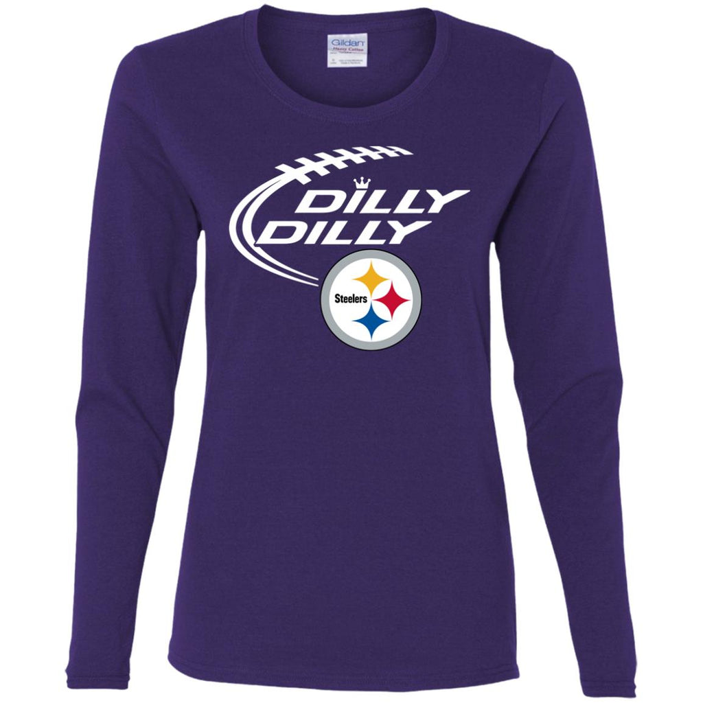 Dilly Dilly Pittsburgh Steelers Logo Nfl Football Women Long Sleeve Shirt