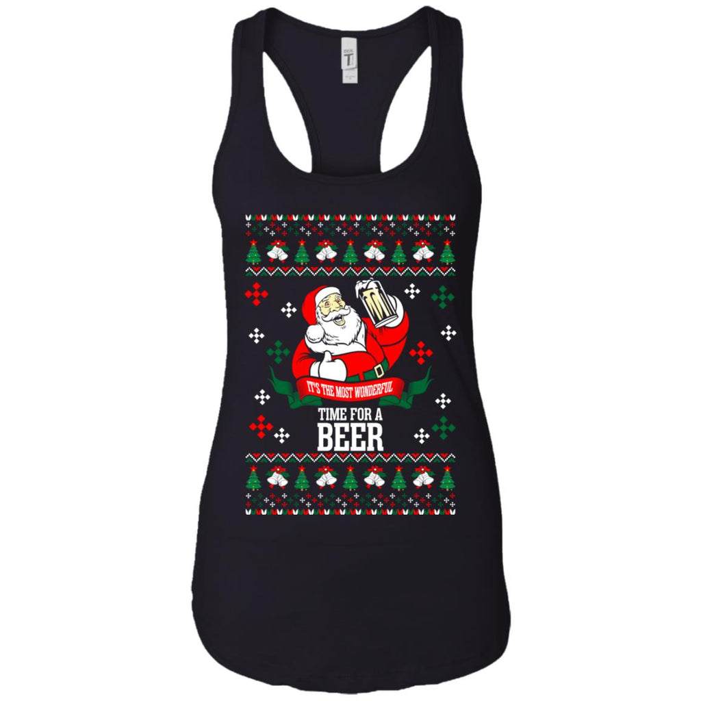 It's The Most Wonderful Time For A Beer Ugly Christmas Women Tank