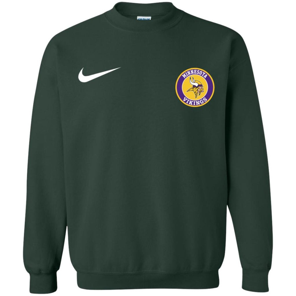 Nike Minnesota Vikings Nfl Football Unisex Crewneck Pullover Sweatshirt