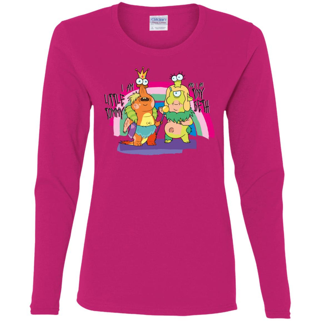 Rick And Morty Little Tommy And Tiny Beth Women Long Sleeve Shirt