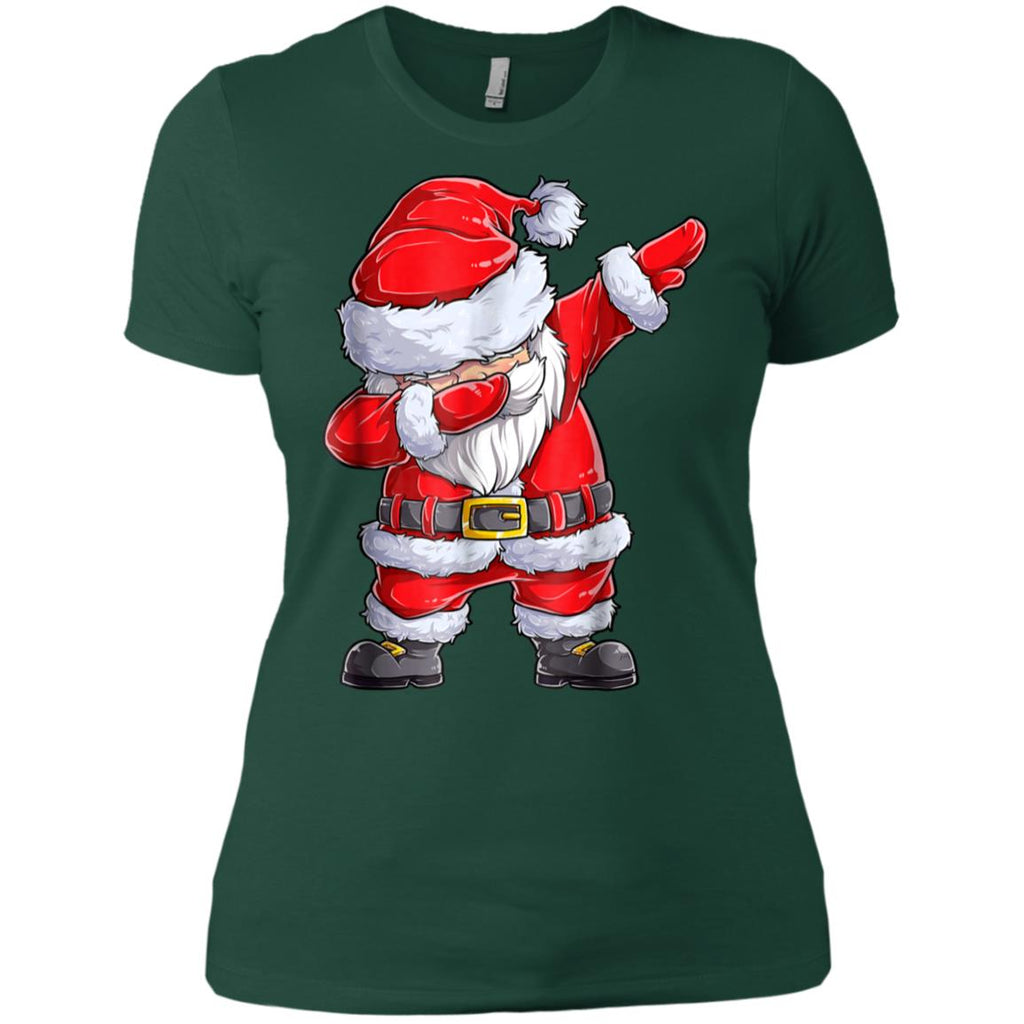Dabbing Santa Shirt Christmas Boys Kids Men Xmas Gifts Tees Women T-Shirt