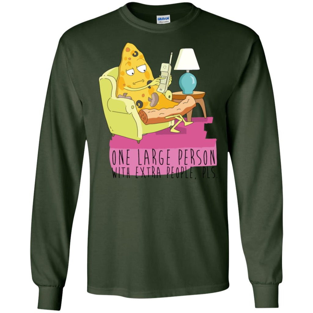 Rick And Morty Large Person With Extra People Men Long SLeeve Shirt