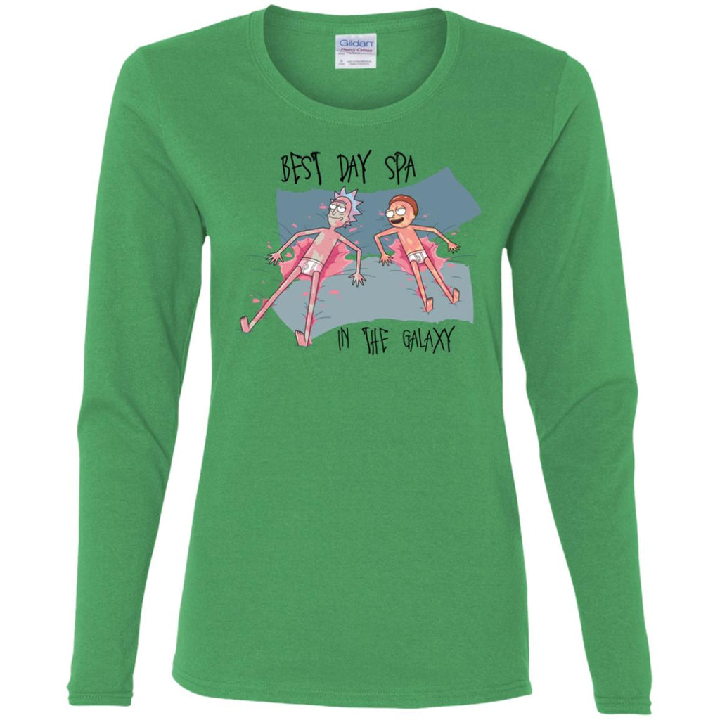 Rick And Morty Best Spa Day In The Galaxy Women Long Sleeve Shirt