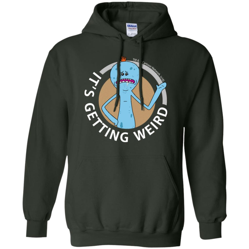 Rick And Morty Mr Meeseeks It's Getting Weird Mug Men Pullover Hoodie