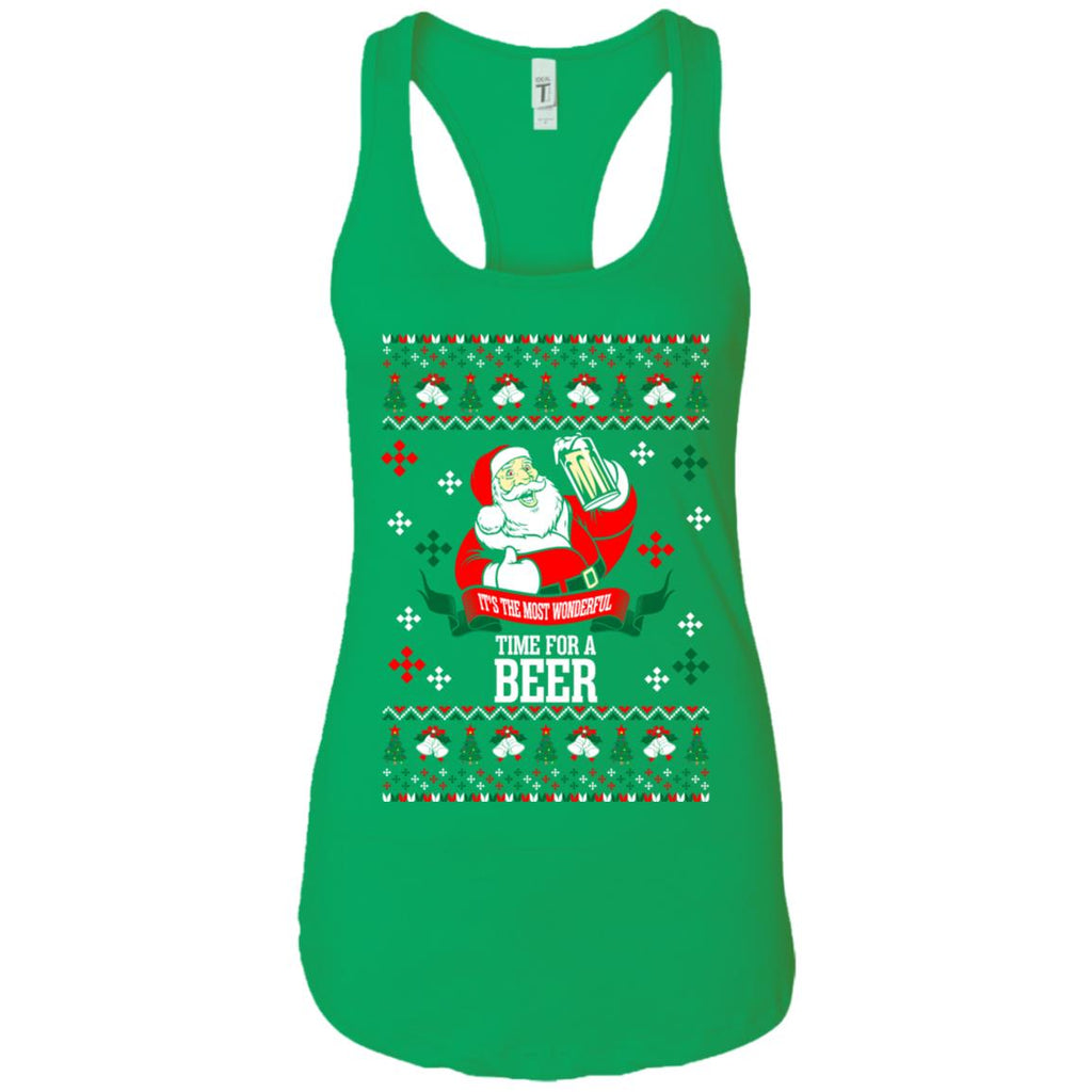 It's The Most Wonderful Time For A Beer Ugly Christmas Women Tank