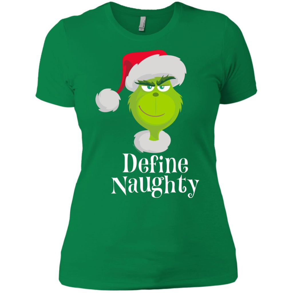 Dr. Seuss The Grinch Naughty Grinch Christmas Women T-Shirt