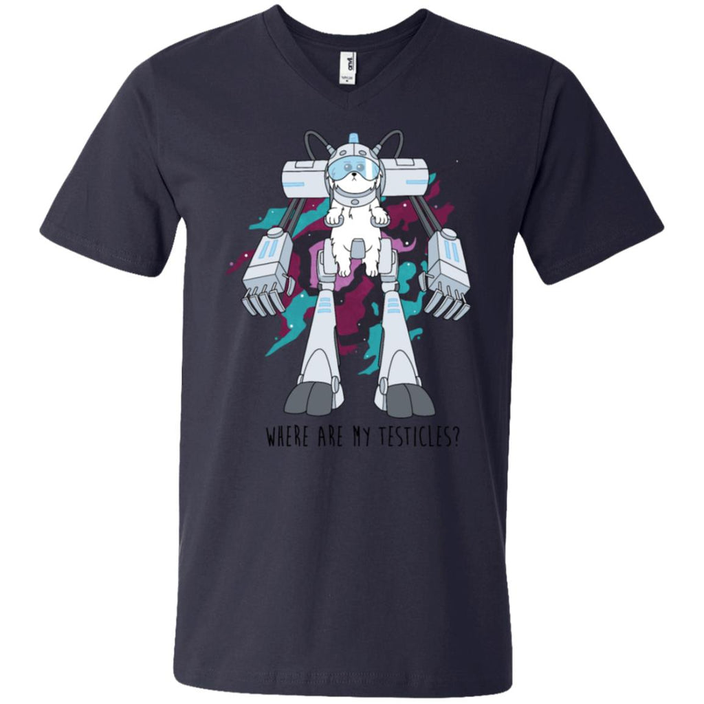 Rick And Morty Snuffles Funny Men V-Neck T-Shirt