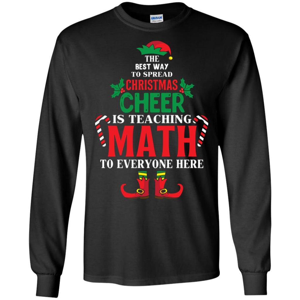 Christmas Cheer Is Teaching Math Men Long SLeeve Shirt