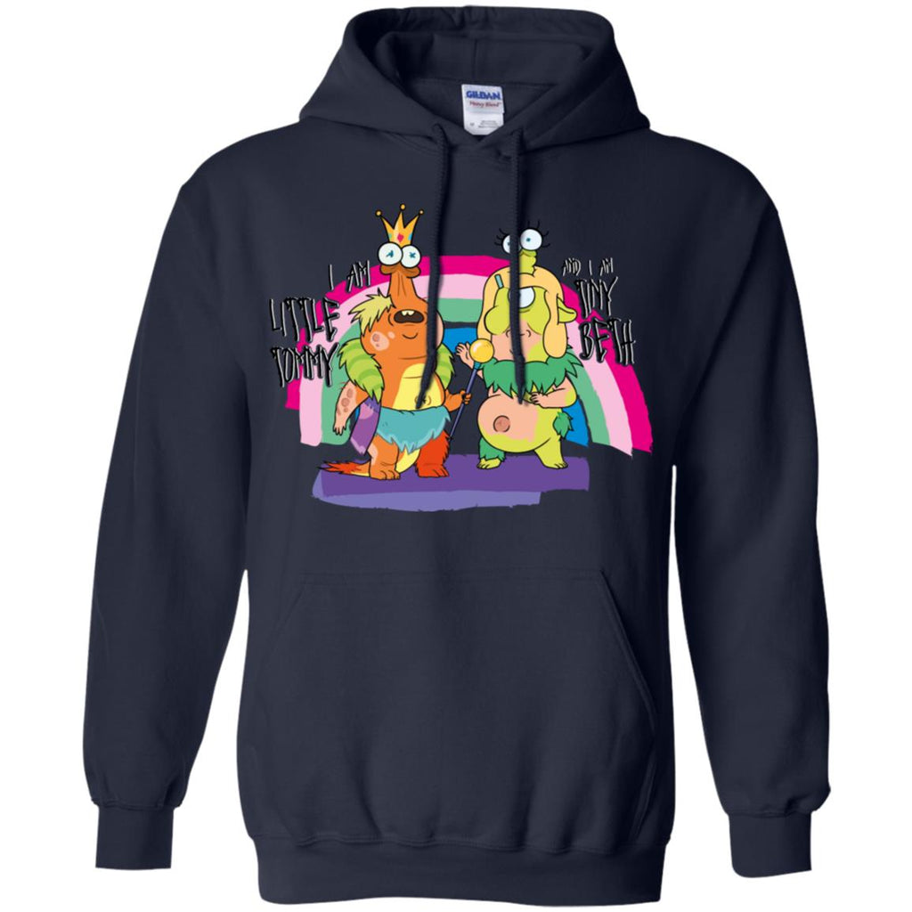Rick And Morty Little Tommy And Tiny Beth Men Pullover Hoodie
