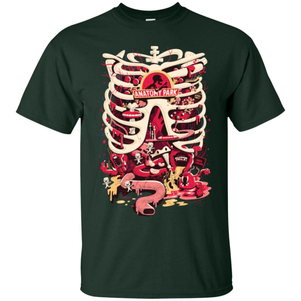 Rick And Morty Anatomy Park Skeleton Men T-Shirt