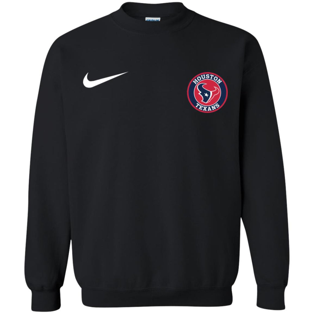 Nike Houston Texans Nfl Football Unisex Crewneck Pullover Sweatshirt