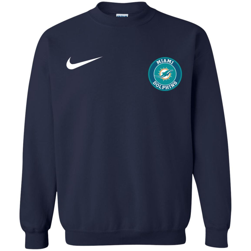 Nike Miami Dolphins Nfl Football Unisex Crewneck Pullover Sweatshirt