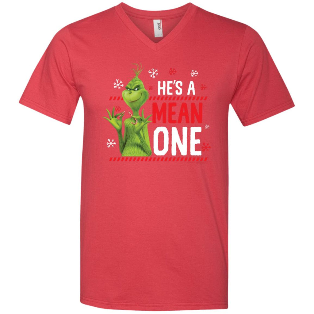 Dr. Seuss The Grinch Me Being Jolly Men V-Neck T-Shirt