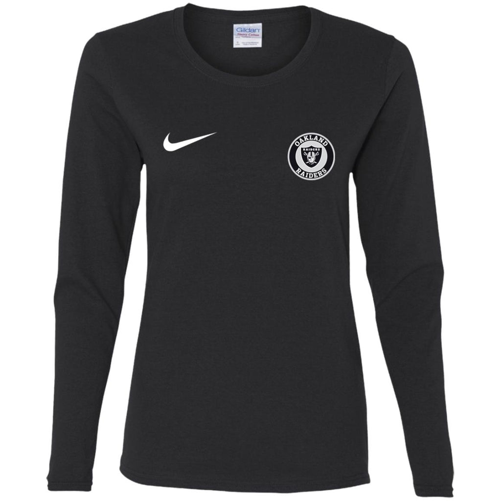 Nike Oakland Raiders Nfl Football Women Long Sleeve Shirt