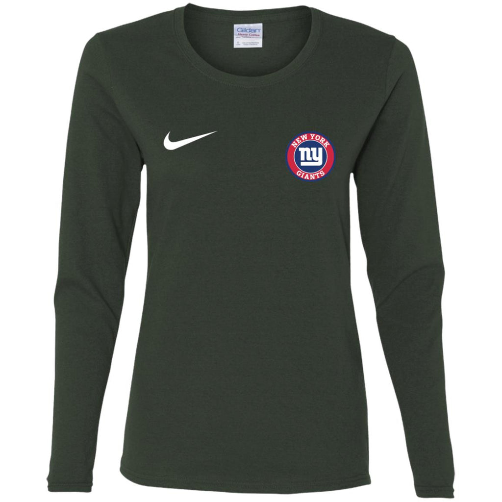 Nike New York Giants Nfl Football Women Long Sleeve Shirt